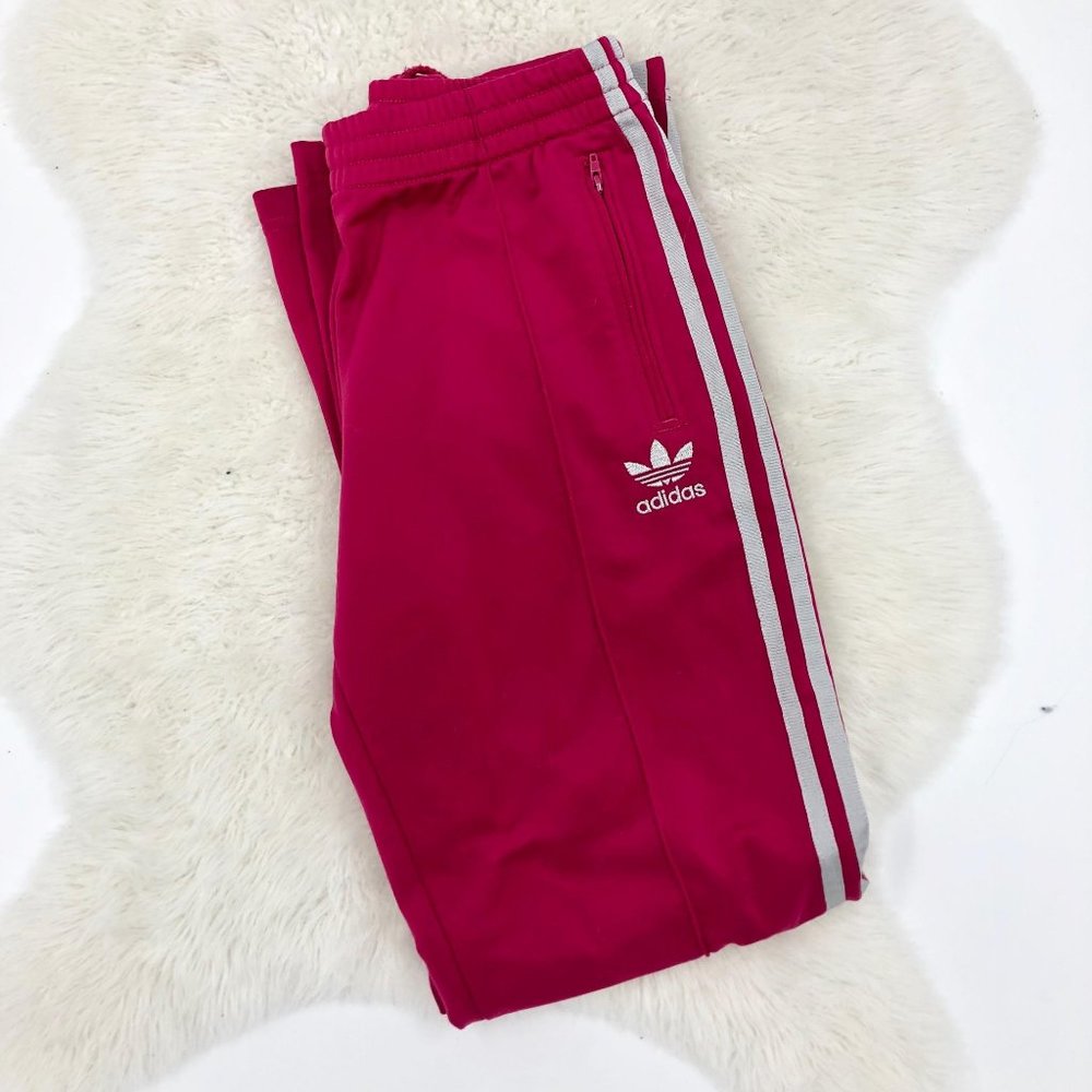 ADIDAS Vintage Hot Pink White Track Pants Joggers - Picture 15 of 16